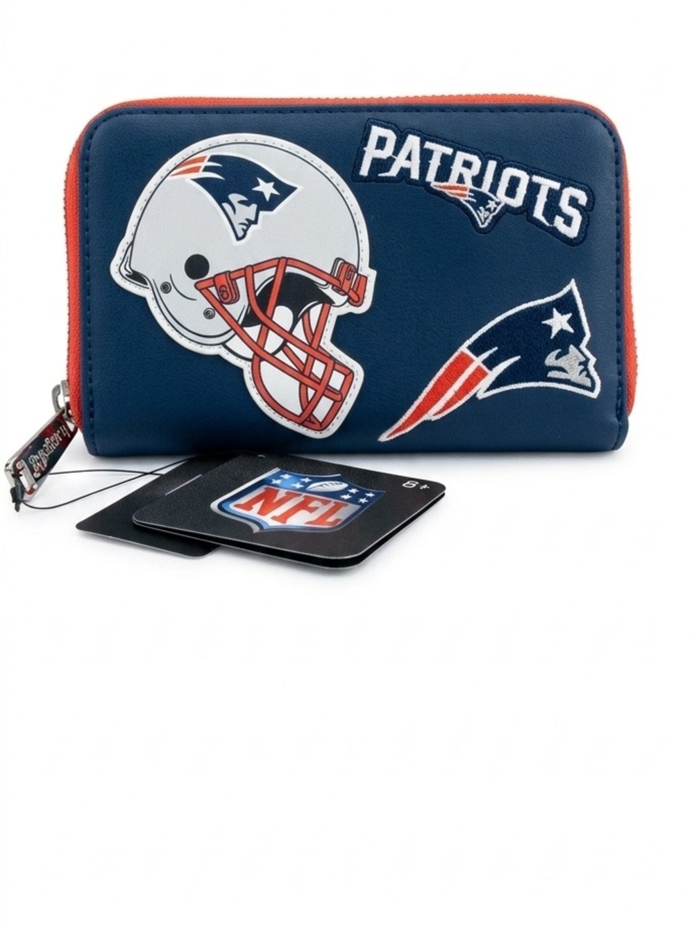 Loungefly Hard Tag Football Zip Around Wallet Nwt